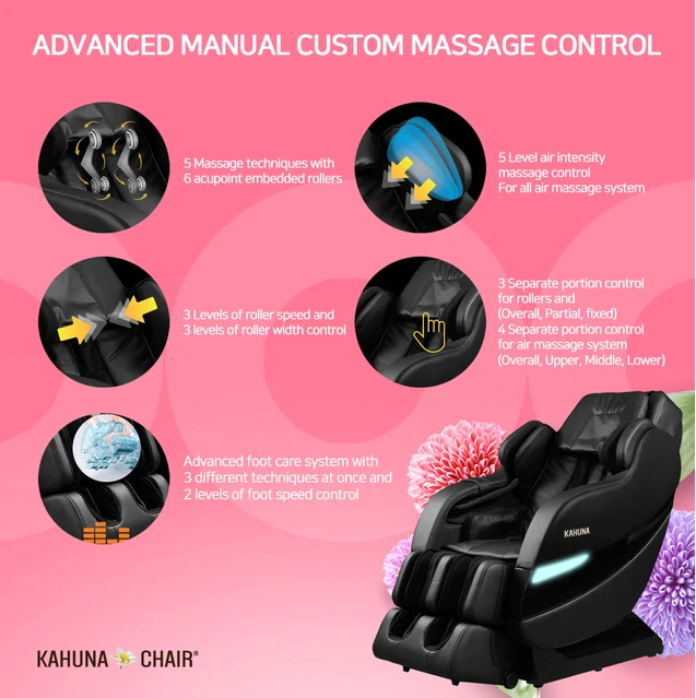 Kahuna SM Premium SL track Massage Chair - Black