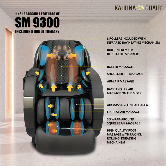 Kahuna SM 9300 Massage Chair - Black