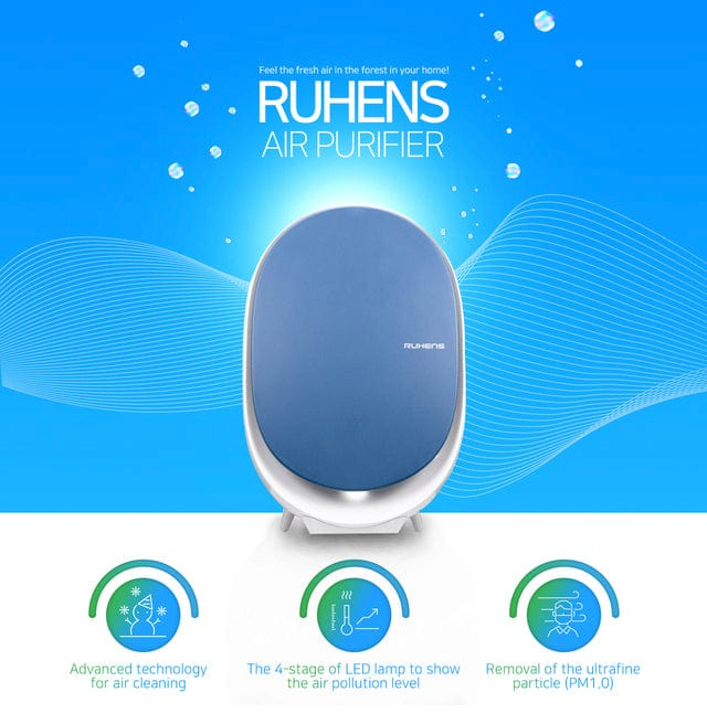 Ruhens - WonBong Air Purifier 4 Filtration 34% , 99% removal performance