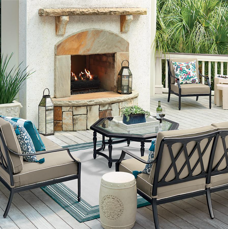 Grayson 3-pc. Sofa Set in Black Finish