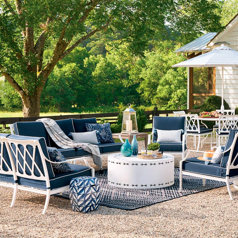 Grayson 3-pc. Sofa Set in White Finish