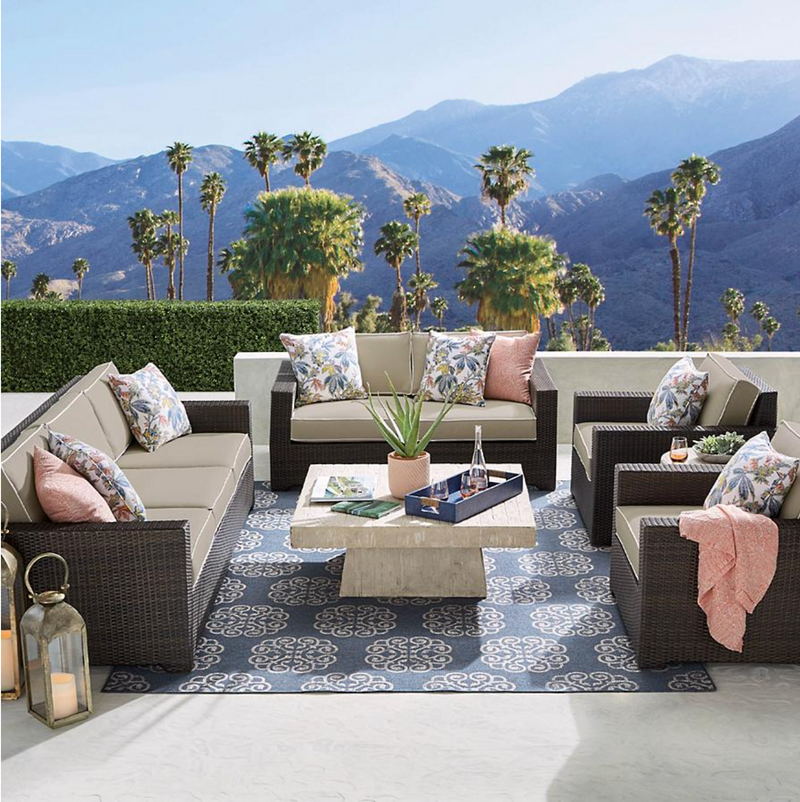 Palermo 3-pc. Sofa Set in Bronze Finish