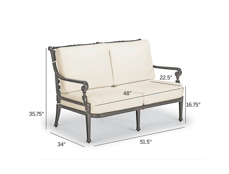 Carlisle 3-pc. Loveseat Set  in Slate Finish