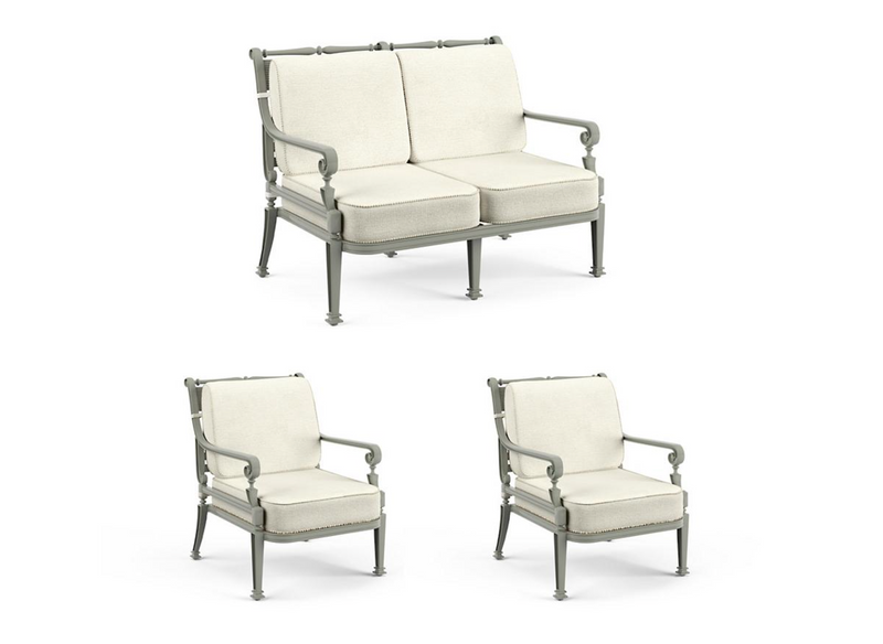 Carlisle 3-pc. Loveseat Set  in Slate Finish