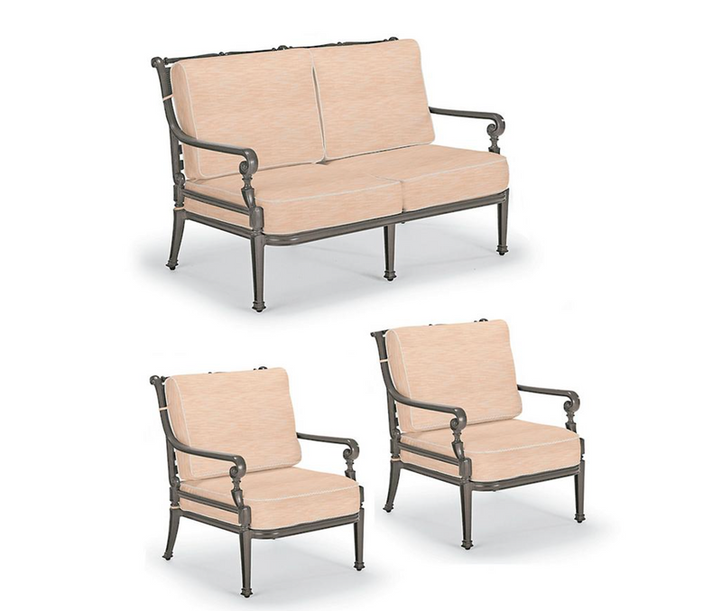 Carlisle 3-pc. Loveseat Set  in Slate Finish