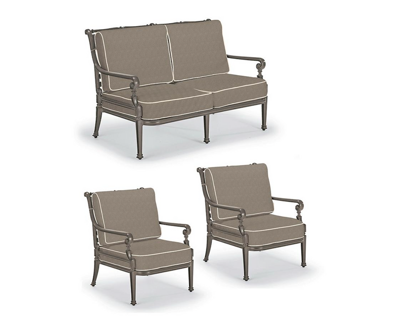 Carlisle 3-pc. Loveseat Set  in Slate Finish