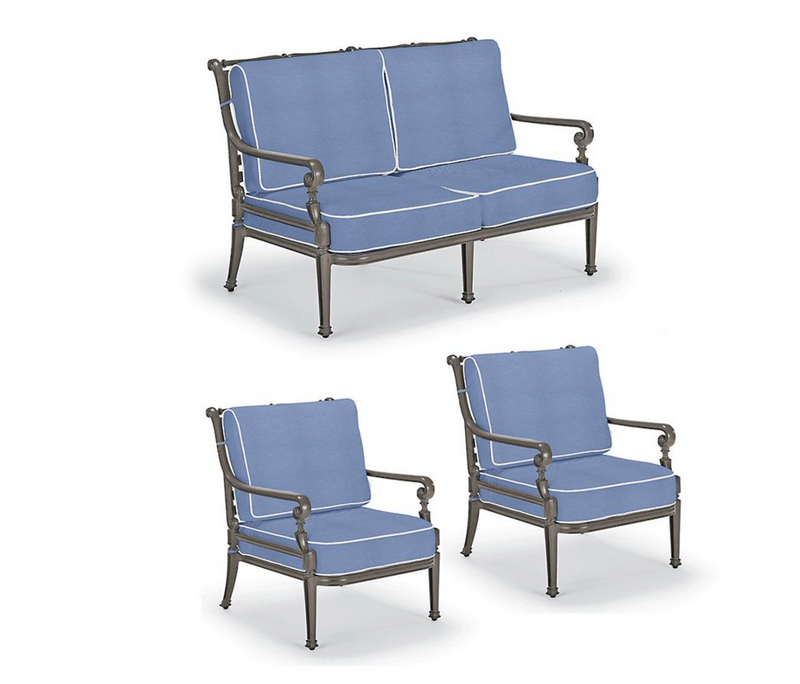 Carlisle 3-pc. Loveseat Set  in Slate Finish