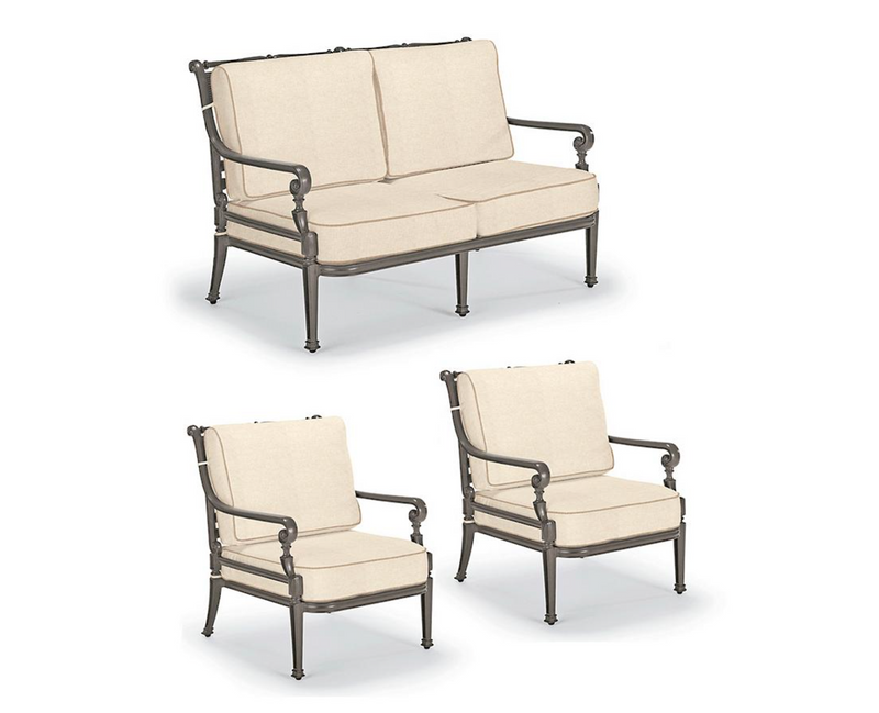 Carlisle 3-pc. Loveseat Set  in Slate Finish