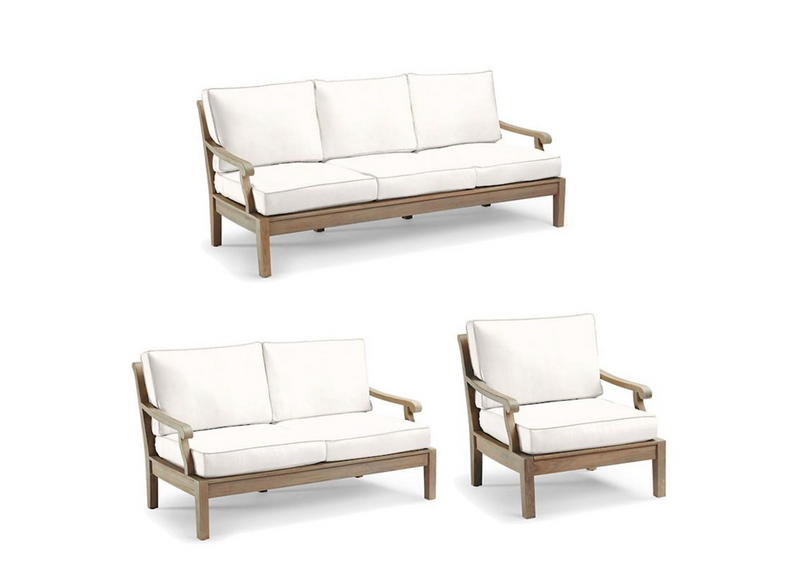 Cassara 3-pc. Sofa Set in Weathered Finish