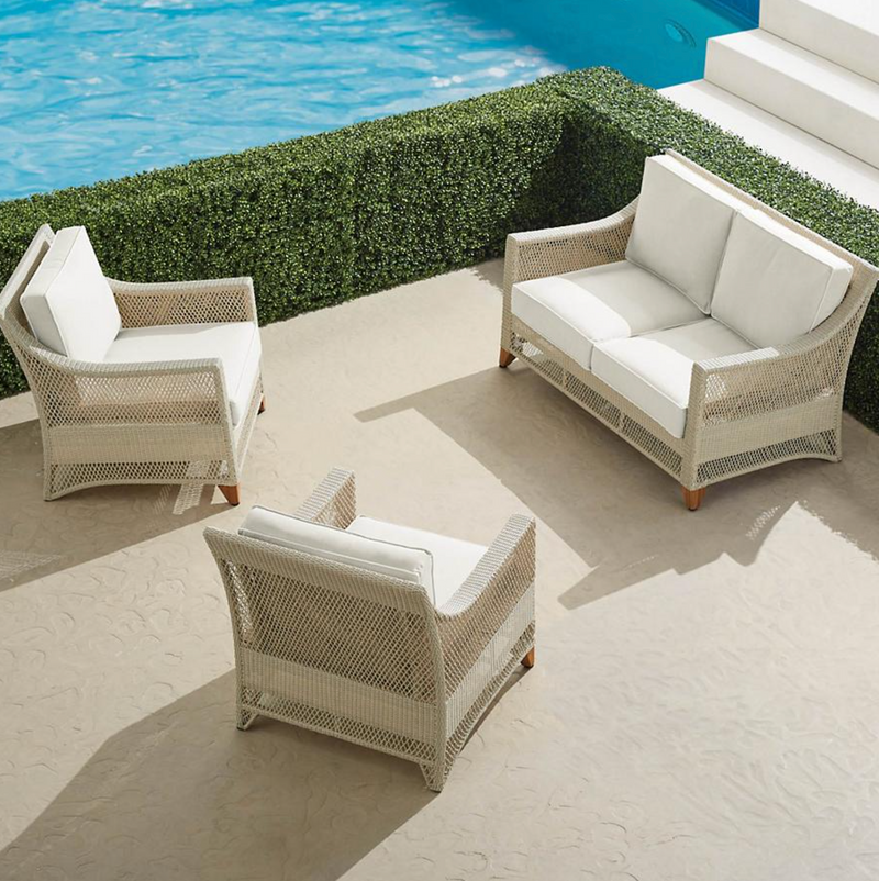 Graham 3-pc. Loveseat Set in Shell Finish