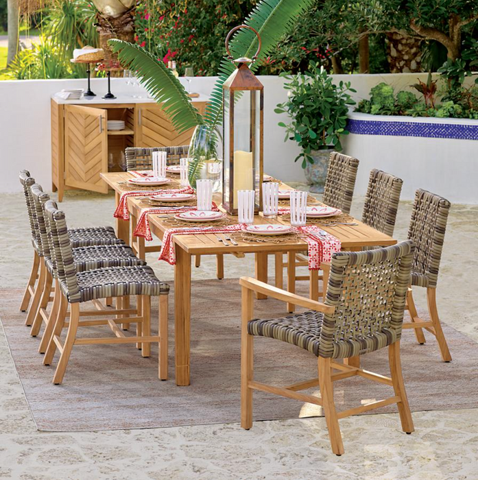 Isola 7-pc. Rectangular Dining Set in Natural Finish