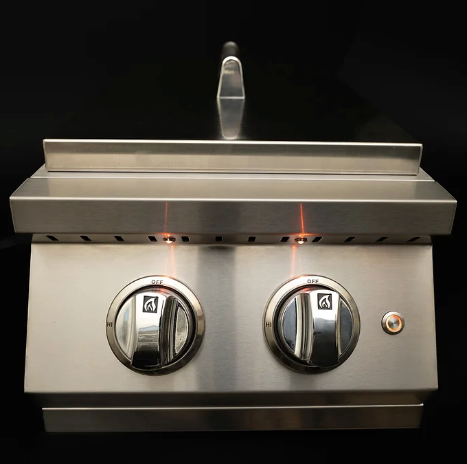 KoKoMo Grills Professional Double Side Burner with removable cover