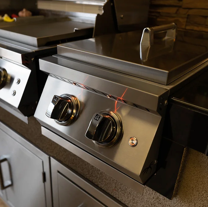 KoKoMo Grills Professional Double Side Burner with removable cover