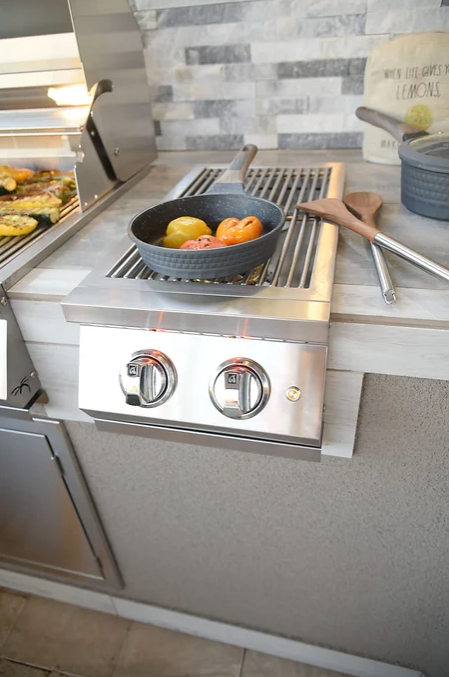 KoKoMo Grills Professional Double Side Burner with removable cover