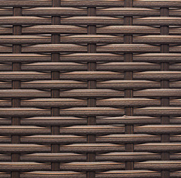 Curved Back Chairs and Table Set in Wicker and Cushions