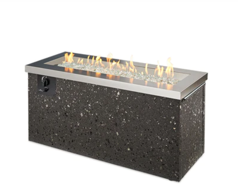 Linear Fire Pit Table Key Largo-Stainless Steel
