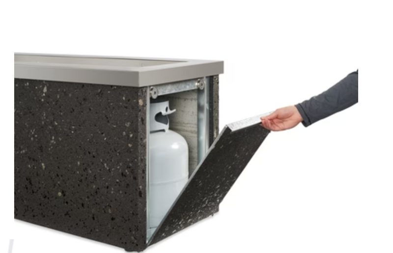 Linear Fire Pit Table Key Largo-Stainless Steel