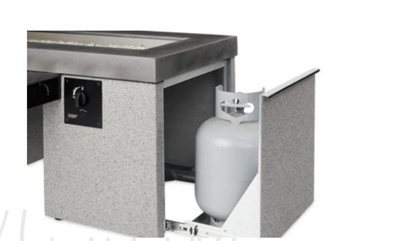 Linear Fire Pit Table Black Uptown Color