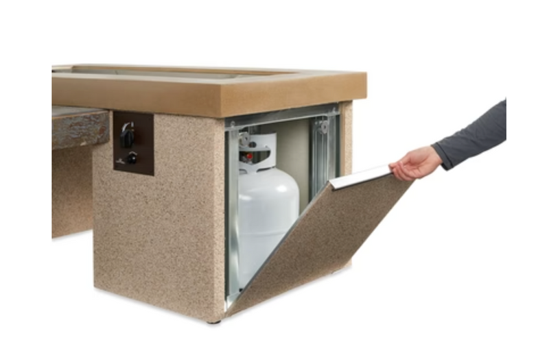 Linear Fire Pit Table Brown Uptown Color