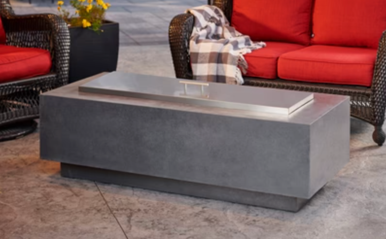 Linear Fire Pit Table 54" Midnight Mist Cove