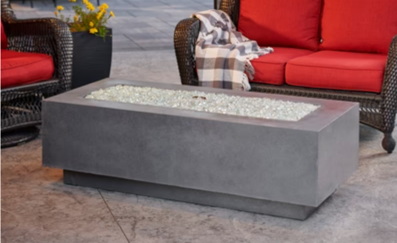 Linear Fire Pit Table 54" Midnight Mist Cove