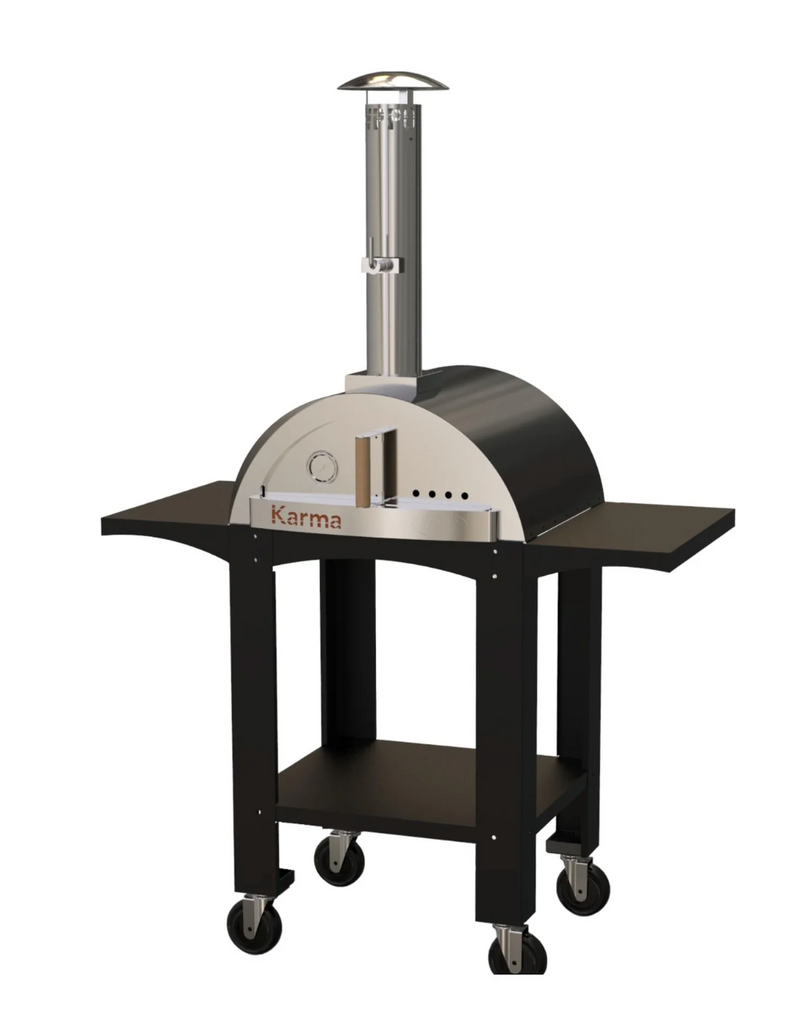 Wood Fired Pizza Oven, Karma 25 - Colored ovens with standn-Orange