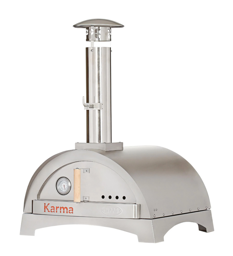 Wood Fired Pizza Oven, Karma 25 - 304SS With 201SS Base.