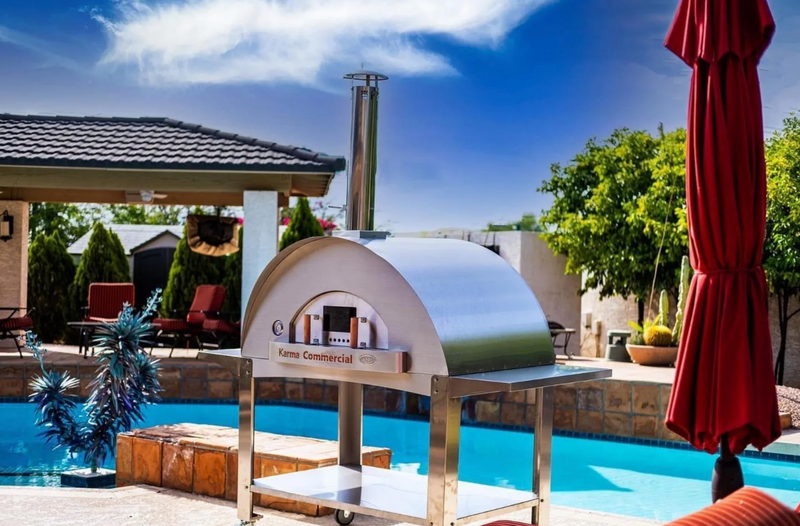 Commercial Wood Fired Oven, Karma 55 304 Stainless Steel