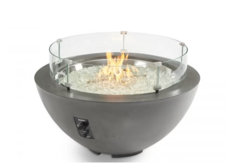 Fire Pit Bowl Midnight Mist Cove 42" Round Gas