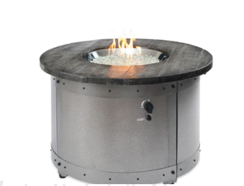 Fire Pit Table Edison Round Gas