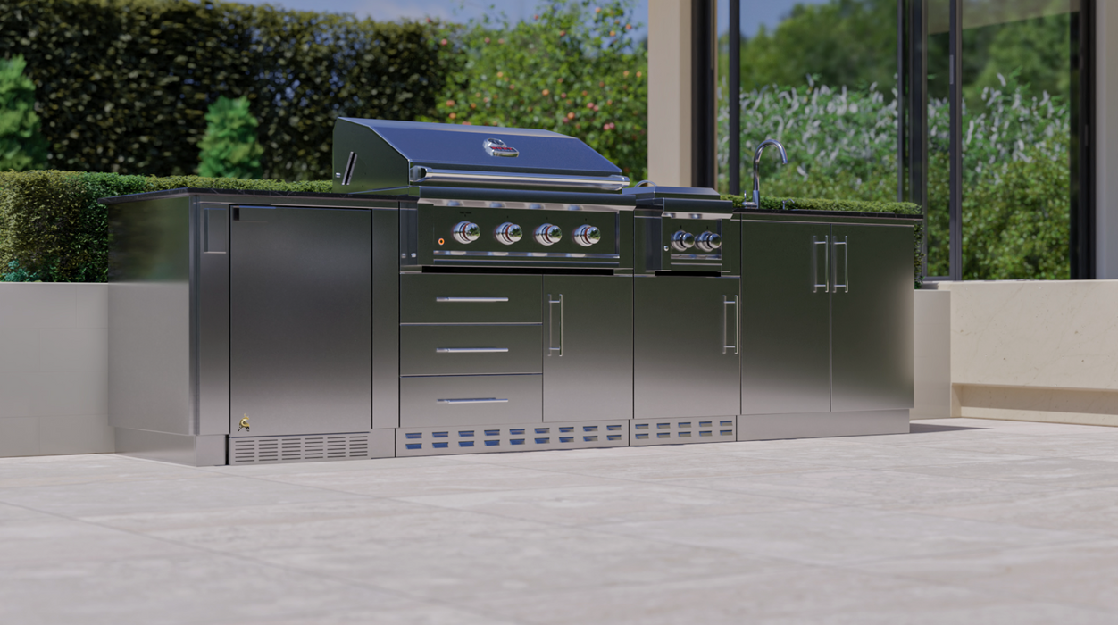 SUNSTONE 4 BURNER GRILL COMBO 3