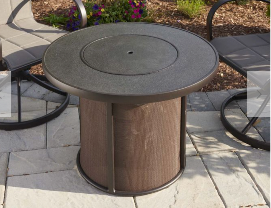 Fire Pit Table 32" Stonefire Dora Brown