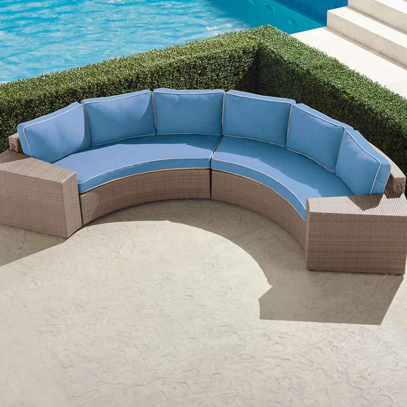 Pasadena II 4-pc. Modular Sofa Set in Dove Finish