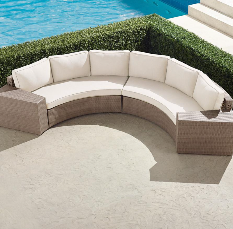 Pasadena II 4-pc. Modular Sofa Set in Dove Finish