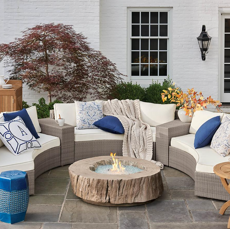 Pasadena II 4-pc. Modular Sofa Set in Dove Finish