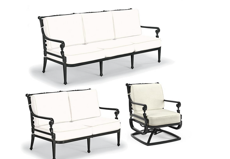 Carlisle 3-pc. Sofa Set in Onyx Finish