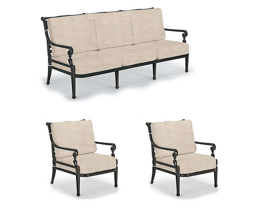 Carlisle 3-pc. Sofa Set in Onyx Finish