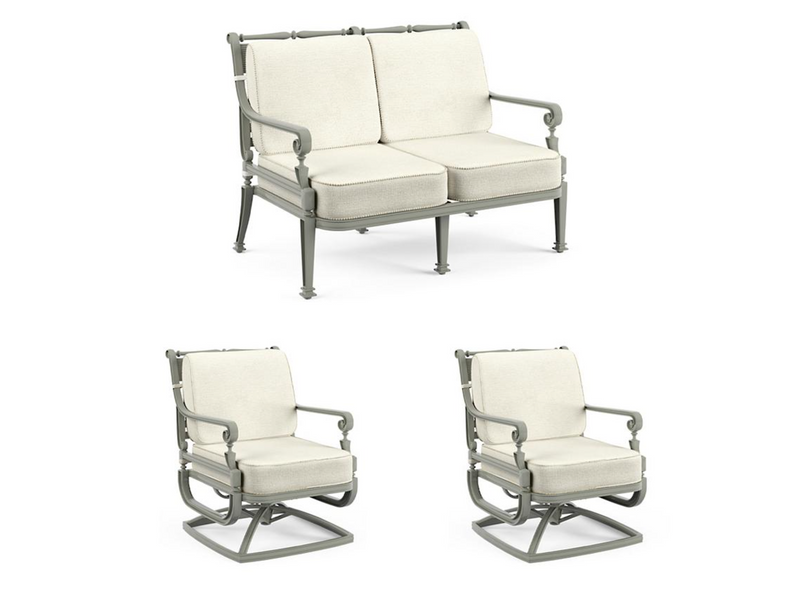 Carlisle 3-pc. Loveseat Set  in Slate Finish