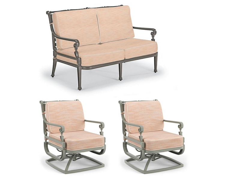 Carlisle 3-pc. Loveseat Set  in Slate Finish