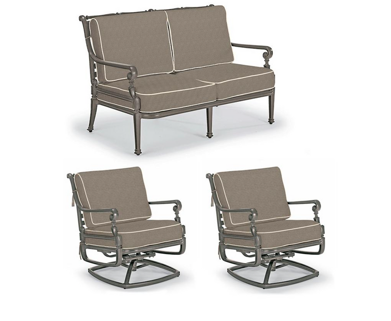 Carlisle 3-pc. Loveseat Set  in Slate Finish