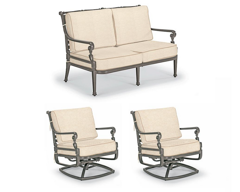 Carlisle 3-pc. Loveseat Set  in Slate Finish