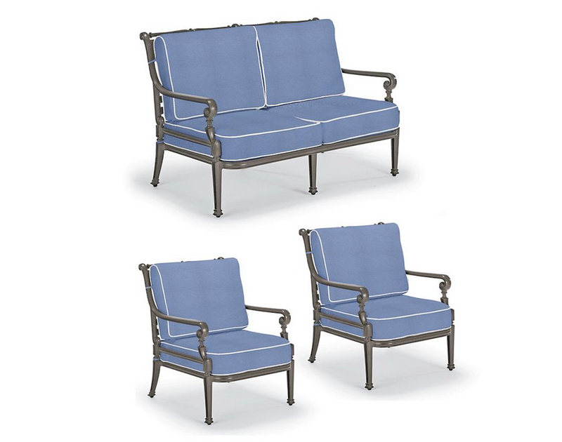 Carlisle 3-pc. Loveseat Set  in Slate Finish