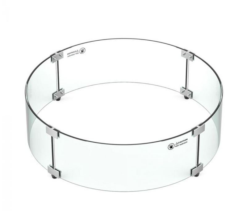 GLASS WIND GUARD FOR 19" RND