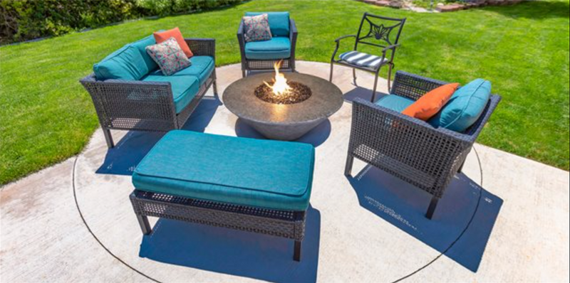 Olympus Round Fire Pit Table