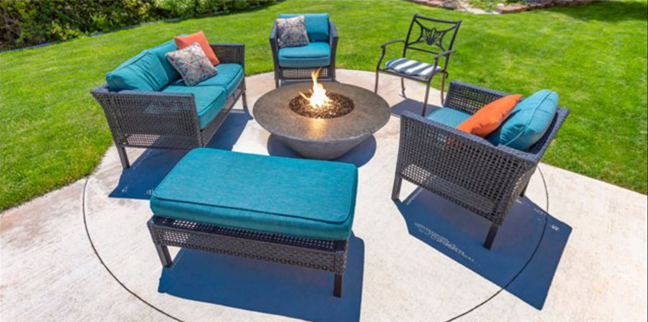 Olympus Round Fire Pit Table