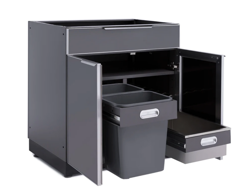 Outdoor Kitchen Aluminum 5 Piece Cabinet Set + Countertop