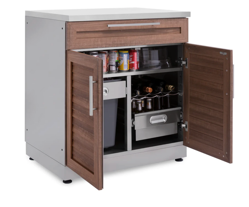 Outdoor Kitchen Grove 3 Piece Cabinet Set + Countertop