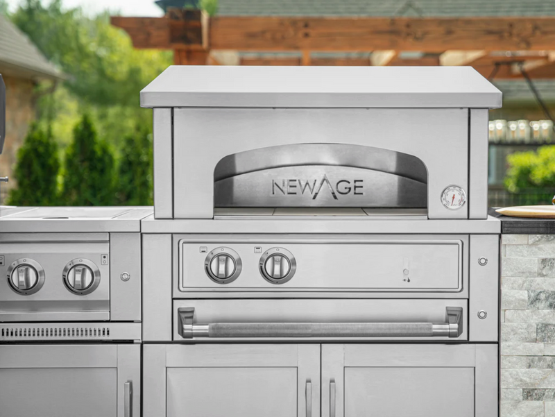 Outdoor Kitchen Platinum 33 in. Built-In Pizza Oven