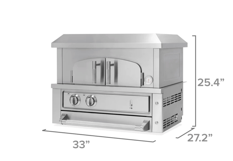 Outdoor Kitchen Platinum 33 in. Built-In Pizza Oven