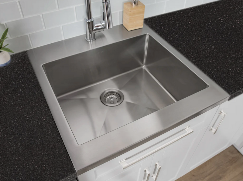 Home Kitchen 13 Piece Cabinet Set with Granite Countertops and Sink